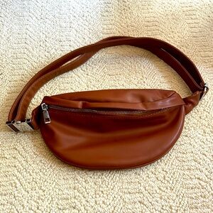 Brown Leather Fanny Pack